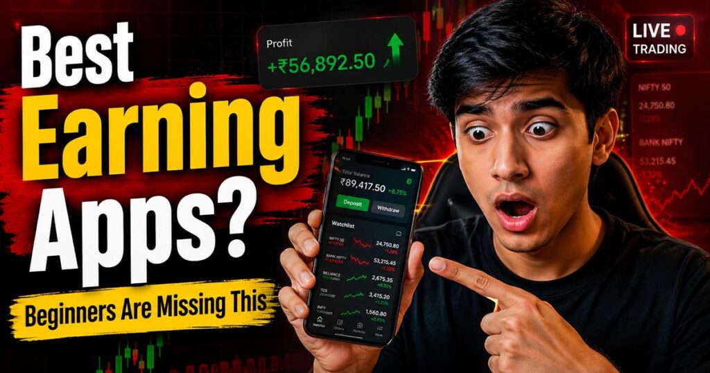 Best online earning apps for beginners using mobile trading and online income platforms