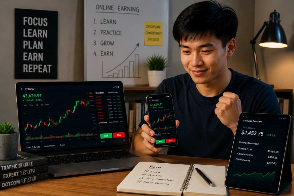 earn money online step by step using smartphone